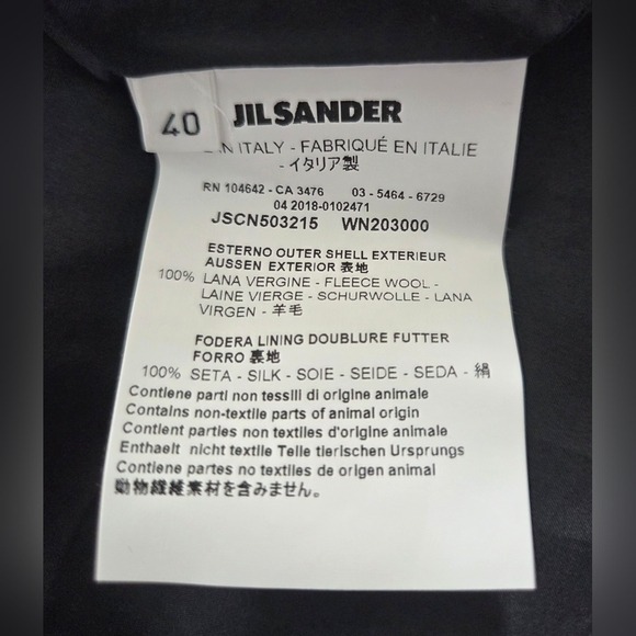 NEW JIL SANDER MINIMALIST WOOL AND SILK DRESS. - Picture 8 of 8